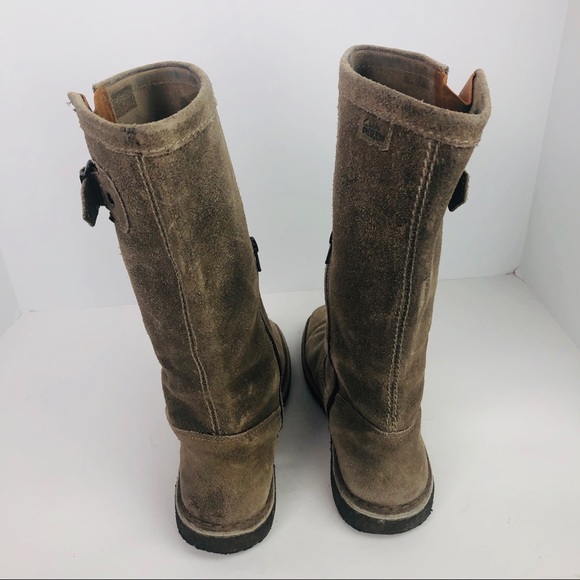 Clark’s originals suede tall boots tan size 8 - Picture 3 of 8